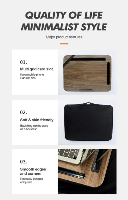 Laptop Desk Lazy Person Laptop Desk Portable With Handheld Ipad Slot Phone Slot Suitable For Bed Sofa Car