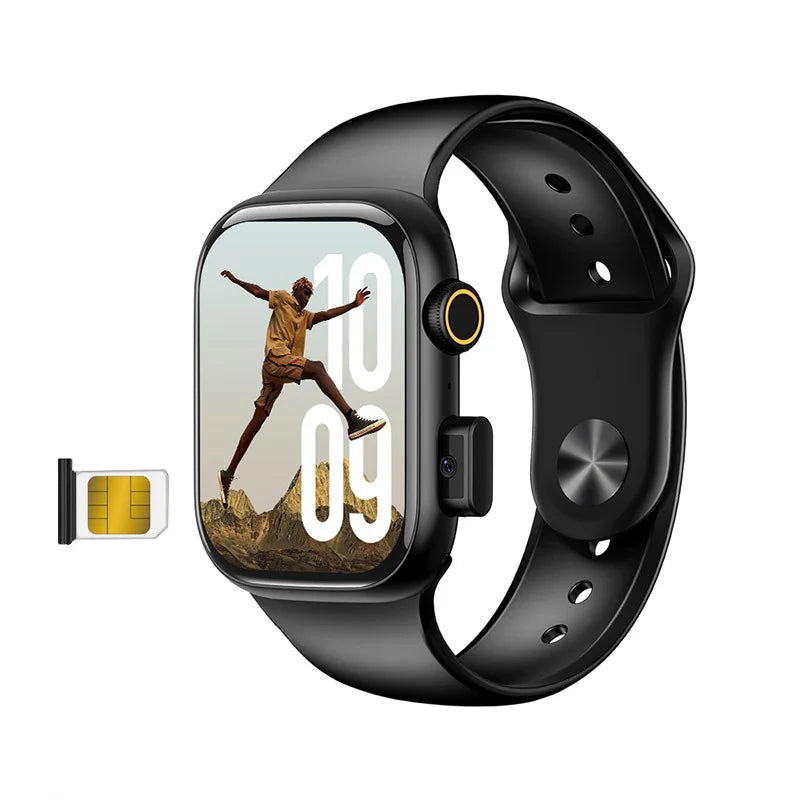 Smart 5G Smartwatch 2.29 Inch AMOLED Display 180 Degree Rotating Camera SIM Card WiFi GPS Video Calling Worldwide Version