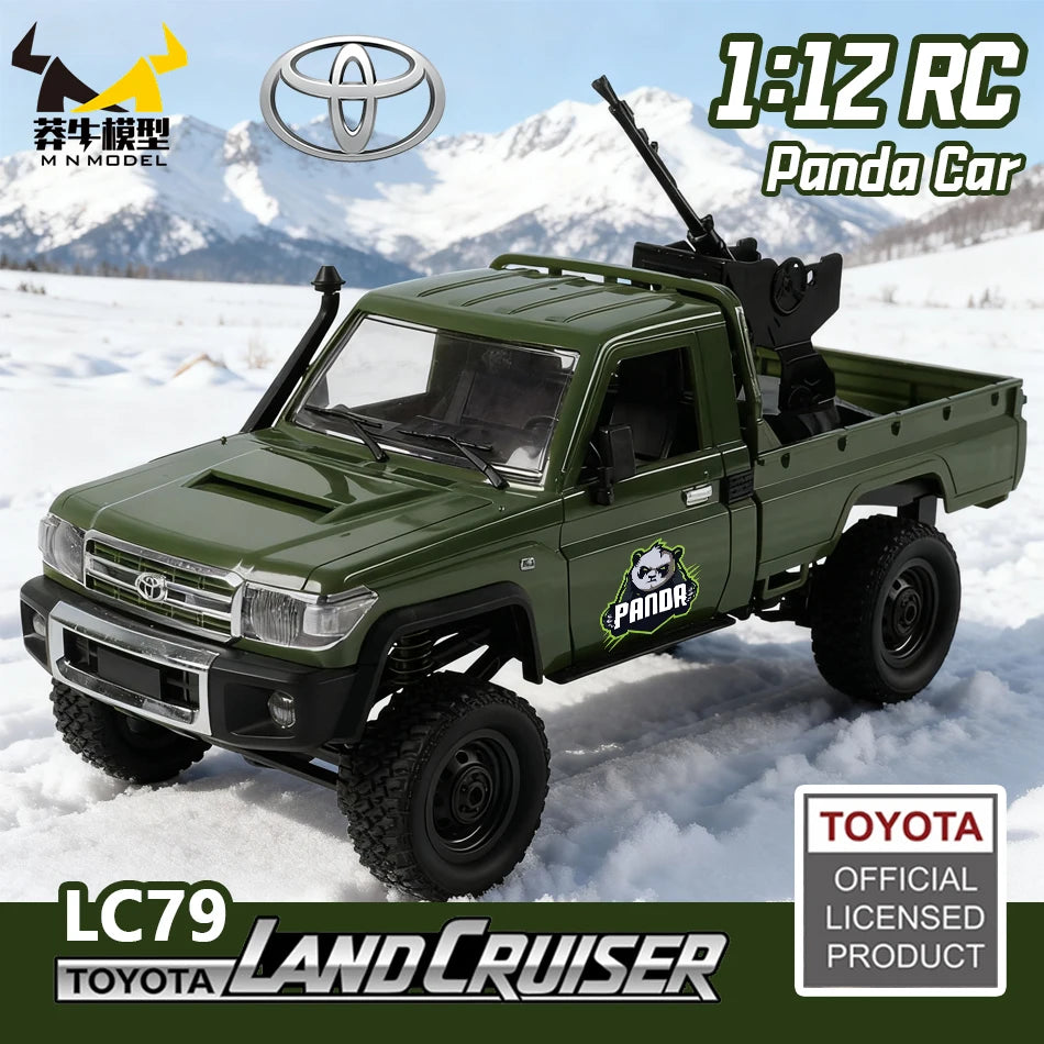 MN MODEL 1:12 4WD RC Panda Off-road Diving Car Adventure Terrain Vehicle Wading Rock Crawler Climbing Gun Truck Toy for Adult