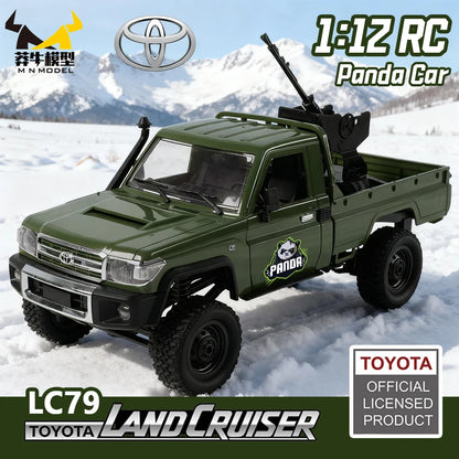 MN MODEL 1:12 4WD RC Panda Off-road Diving Car Adventure Terrain Vehicle Wading Rock Crawler Climbing Gun Truck Toy for Adult