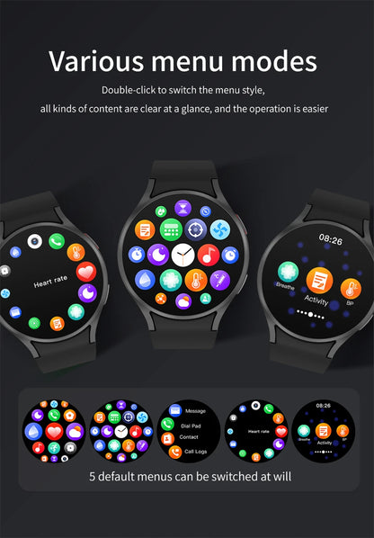 2025 New Watch 6 Pro Customized Watch Face Voice Call smartwatch Men GPS Sports Fitness Tracker Women Smart Watch IOS Android