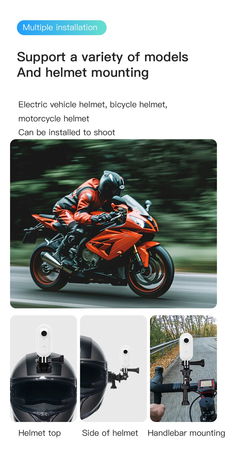 4K Outdoor Sports Camera In Helmet Motorcycle Bike Sport Mini Filming Bicycle Action 4K Professional Body Cam And Video Cameras