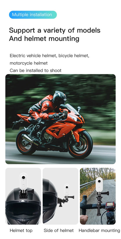 4K Outdoor Sports Camera In Helmet Motorcycle Bike Sport Mini Filming Bicycle Action 4K Professional Body Cam And Video Cameras