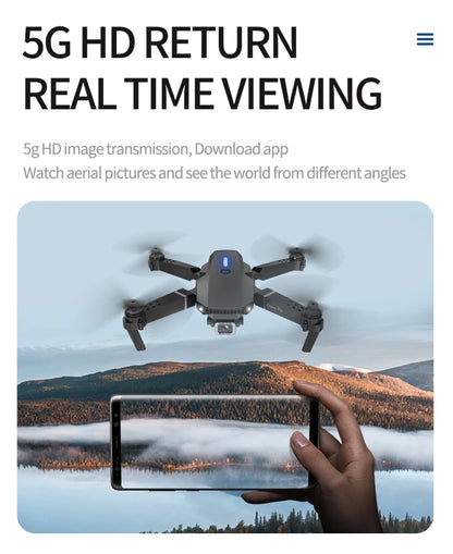 MHD E88 Dual Camera Drone Aerial Photography Professional High-definition Quadcopter Outdoor Flying Toy Beginner Drone Kids Gift