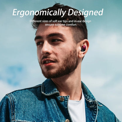 New Wireless In-Ear Earphones Sound Intelligent Noise Cancelling Sports Fitness Running Earphones Stereo Surround Sound