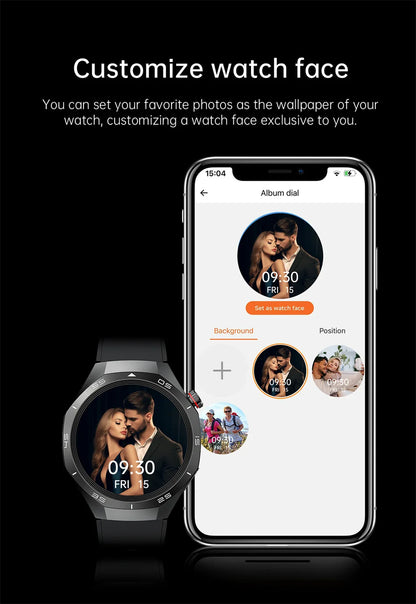 2025 Brand New Watch 5 Smartwatch Real AMOLED HD Screen 360*360 Heart Rate Bluetooth Call Waterproof Men Smart Watch Android IOS