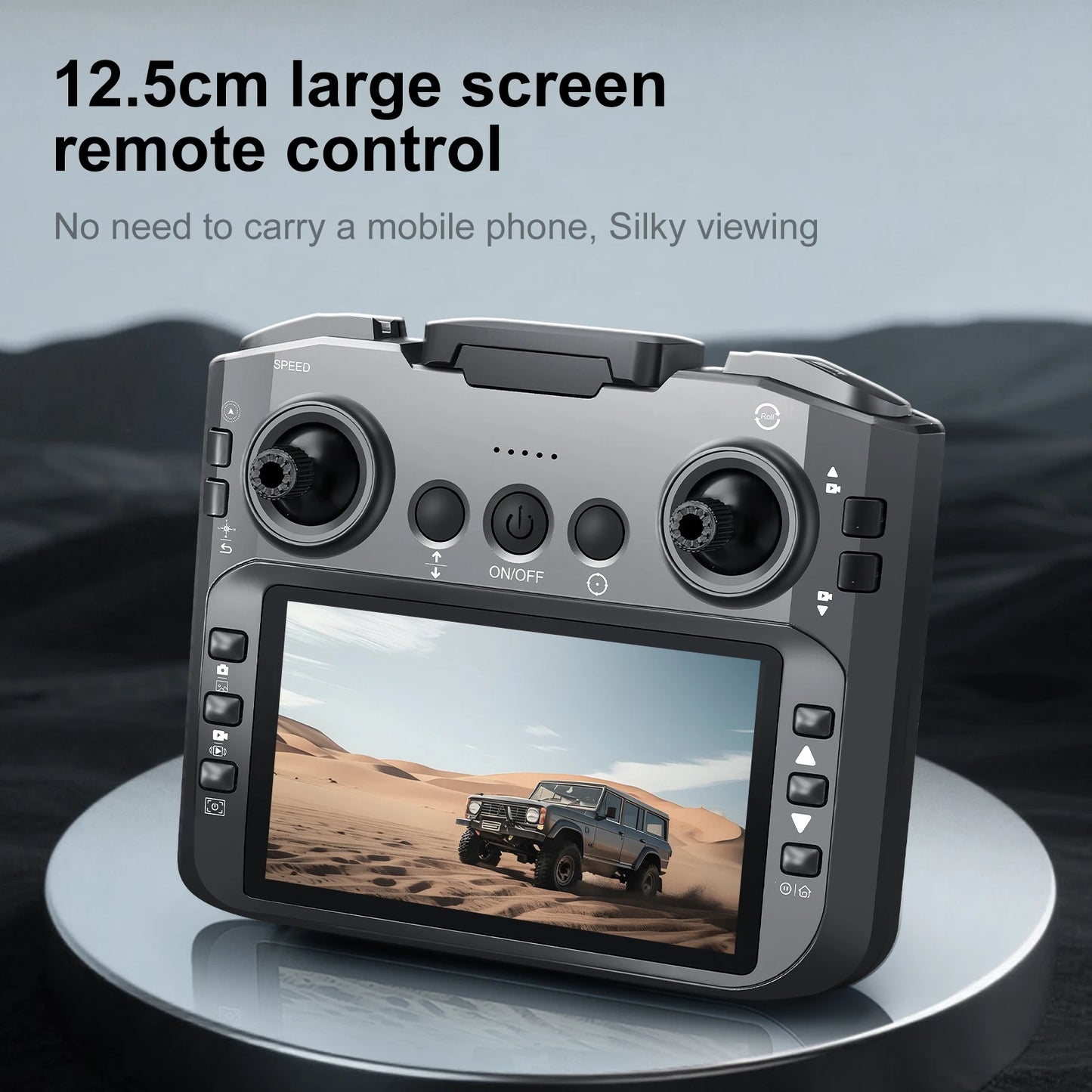 E88GT 4.3-inch Large Screen Drone Brushless Dual Camera Aerial Photography 8K HD Optical Flow Remote Control Aircraft Boy Gift