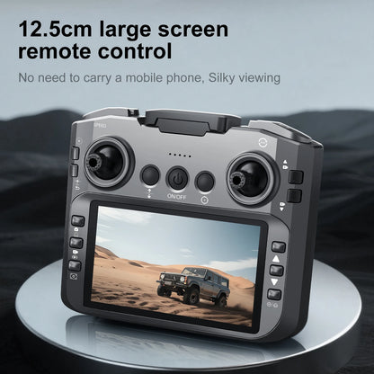 E88GT 4.3-inch Large Screen Drone Brushless Dual Camera Aerial Photography 8K HD Optical Flow Remote Control Aircraft Boy Gift