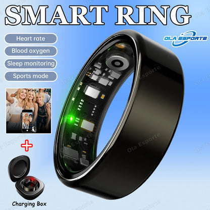 2025 New For Xiaomi Smart Ring Men Women, Heart Rate and Blood Oxygen Monitor Smartring IP68 & 5ATM Waterproof, Multi-sport Mode