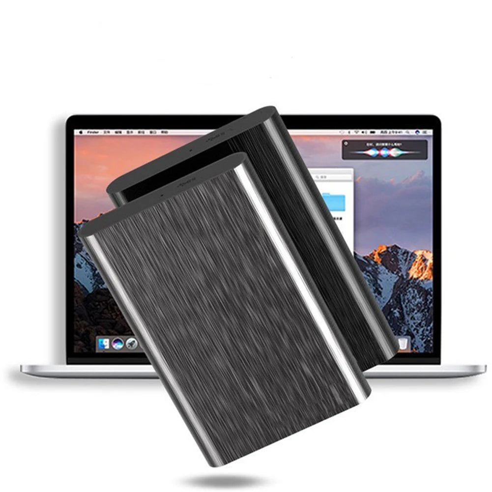 2.5 Inch Portable Hard Drive USB 3.0 External Hard Drive 1TB Metal Plug and Play for Macbook Tablet Computer