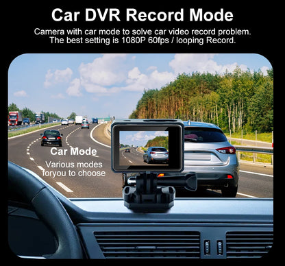 Ourlife 5K 4K60FPS Action Camera IPS Touch LCD EIS 170° DVR 30M Waterproof 5X Zoom Sport Camera With Wireless Mic&Remote Control