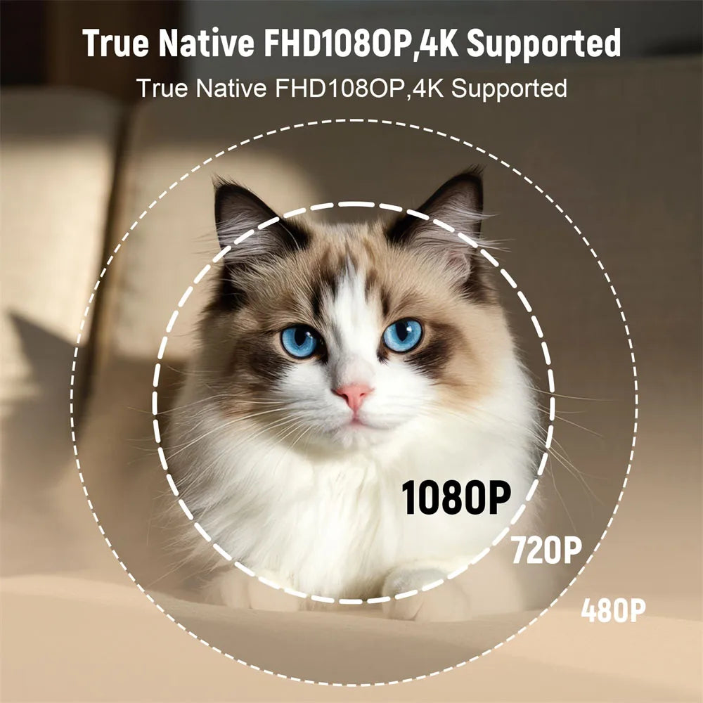 Salange 360° Projector Native 1080P 650ANSI 4K Android 11 With Auto Keystone Focus Air Mouse Wifi6 BT5.2 Portable Movie Outdoor