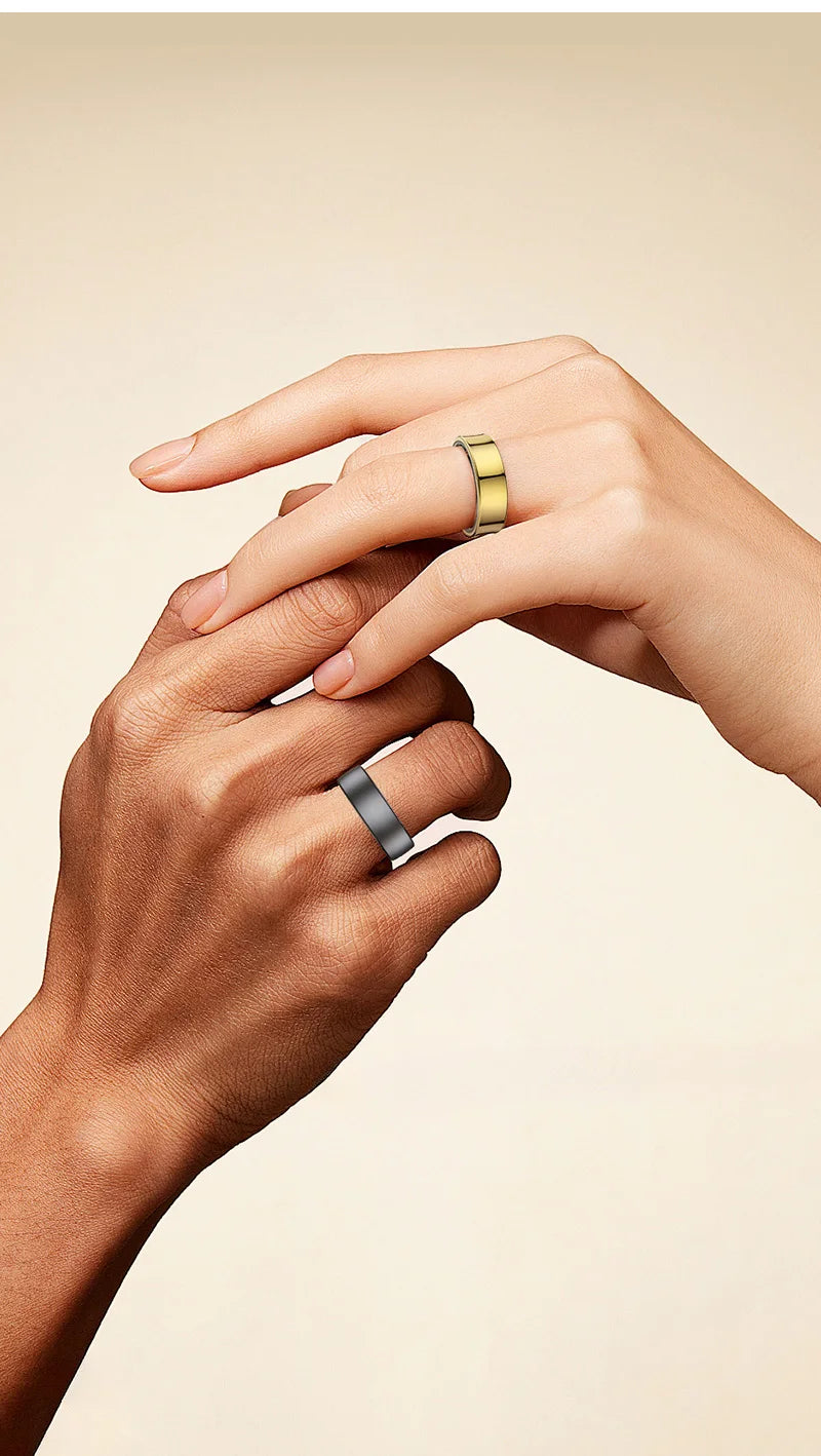 Smart Ring R10 Womens Men Electronic Smartring Blood Oxygen Health Monitor Sleep Monitor Rings 5ATM Waterproof Fitness Tracker