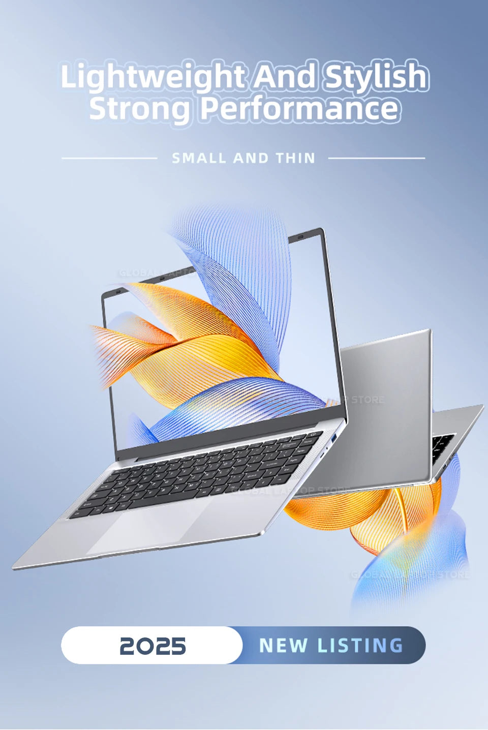 Laptop Computer Windows 11 Pro Intel Atom A3950 2025 Notebook PC 12GB RAM 512GB 1TB 2TB SSD 1920*1080P Office Study Computer