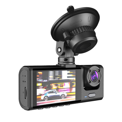 Dash Cam Recording Car Camera DVR S1 2"Screen HD 1080P 3 Cameras+WiFi (Front/Rear/In car) Night Vision Video Recorder