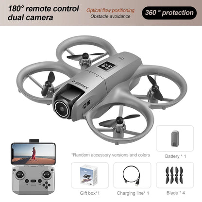 For Xiaomi D16 Mini Drone 8K HD Dual Camera Profesional 180° Electric Adjustable GPS Positioning Obstacle avoidance Bushless UA