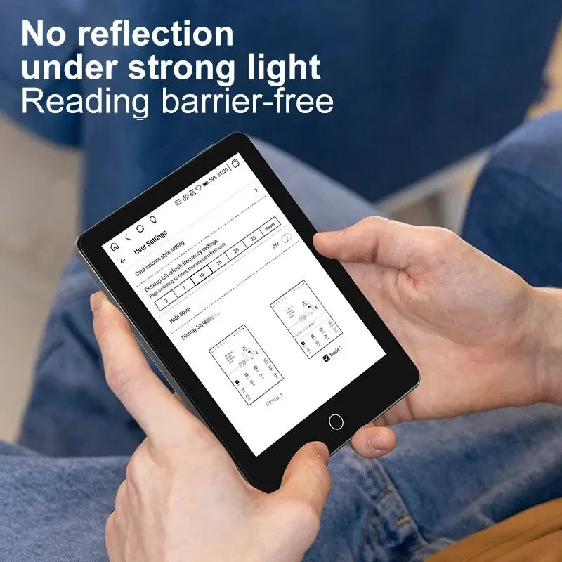 BIGWEI X7Pro 6''Eink Screen Ebook Reader Electronic Epaper Books Notebook E-Ink Display E-book Ereader Tablet Support Kindle APP