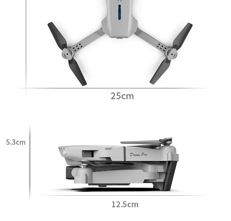 E88Pro Profesional HD Dual Camera Drone with Wide-Angle Head Remote Quadcopter Airplane Toy Helicopter