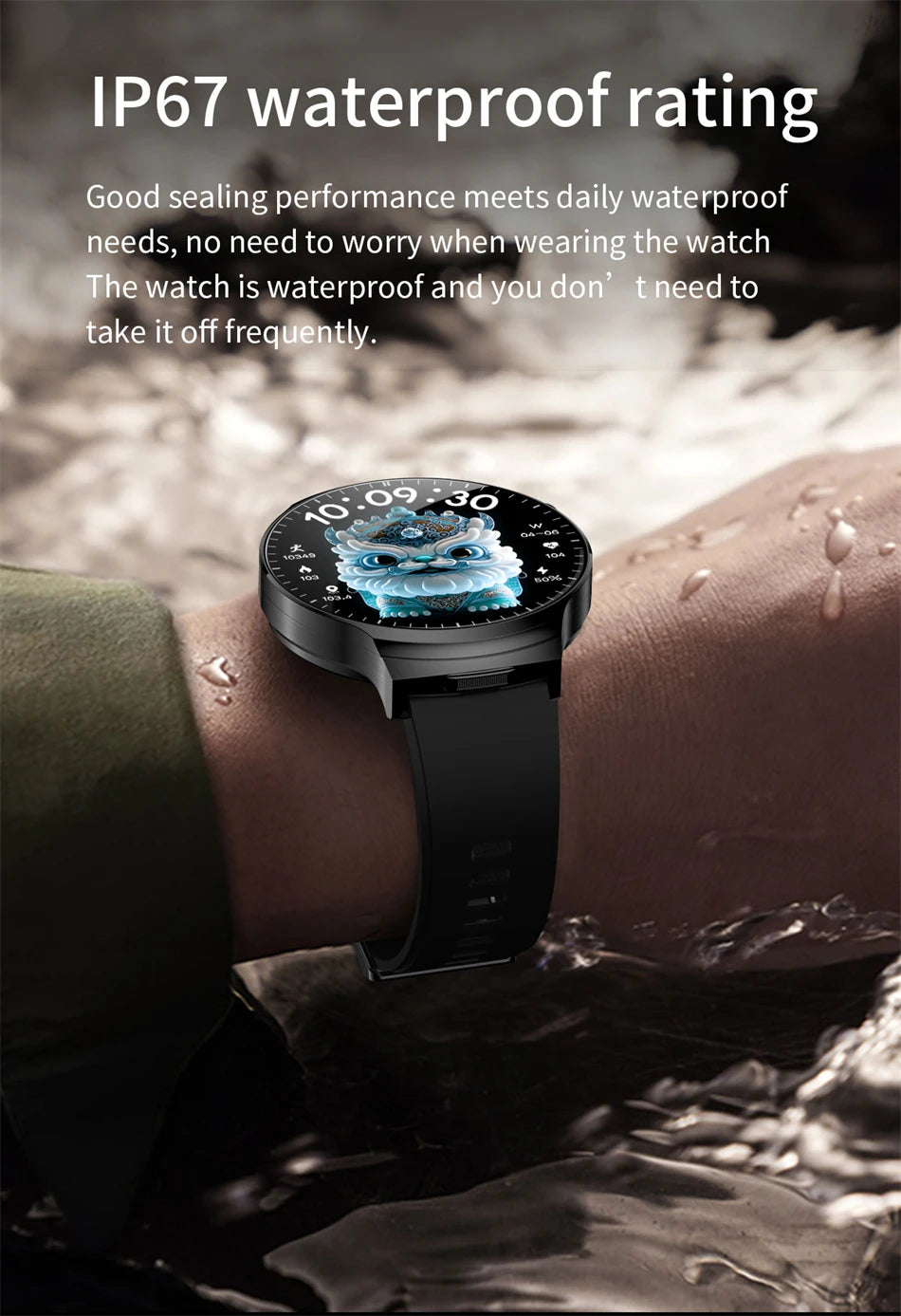 LIGE 2025 Smart Watch 2 in 1 With Earphone Smartwatch Bluetooth Call Men Watch AI Voice Heart Rate Monitor Play Music SmartWatch