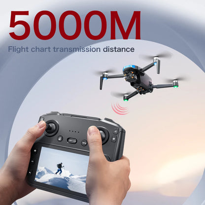 S-X1 GPS Drone Professional 3-Axis Gimbal 5G WIFI 4K Camera RC FPV Drone with Screen 5KM Digital Image Transmission Aerial UAV