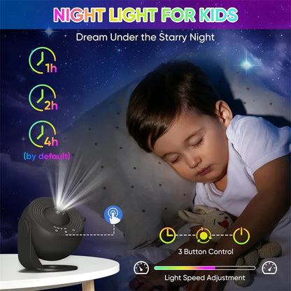 Galaxy Projector for Bedroom HD Image Star Projector Galaxy Light Adjustable Knob 13 Film Discs Planetarium Projector for Kids
