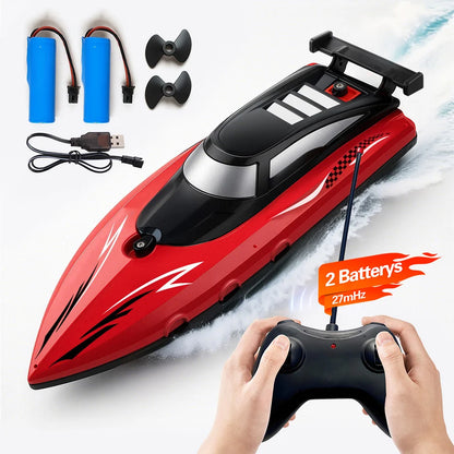High Speed Remote Control Boat | Dual Motor Waterproof - Boy Toys