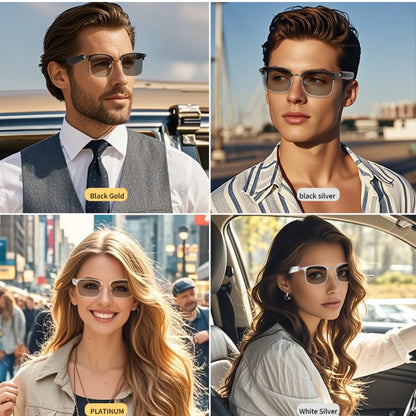 GS13 Smart Glasses Intelligent Color Changing Lenses Bluetooth Call Outdoor Sports Photograph Music Blue Light Smart Sunglasses