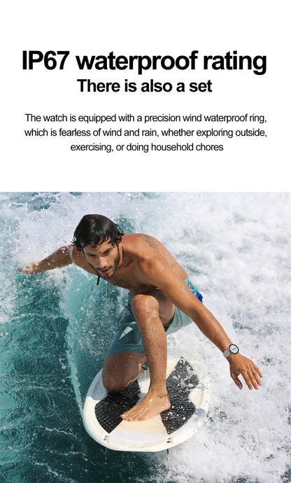 For Xiaomi New Smart Watch Men With LED Lights Outdoor GPS Motion Track Compass Waterproof Sports Watch Bluetooth Call 2024 New