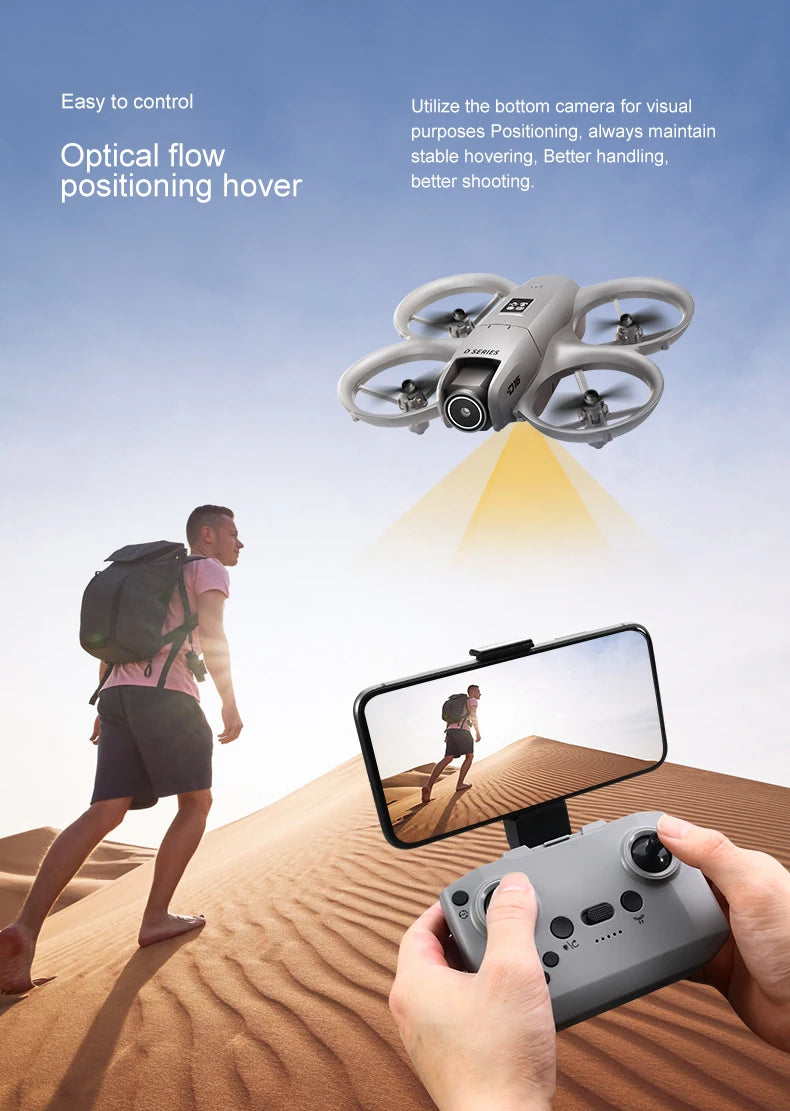 For Xiaomi D16 Mini Drone 8K HD Dual Camera Profesional 180° Electric Adjustable GPS Positioning Obstacle avoidance Bushless UA