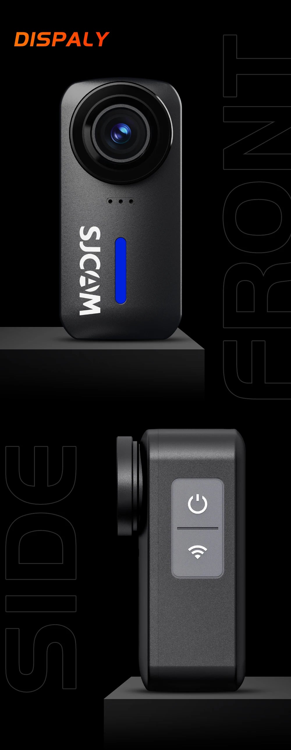 SJCAM C110+ Magnetic Combo Action Camera，4K 30FPS WiFi Sports Camera IP65 Waterproof with 200Min Battery