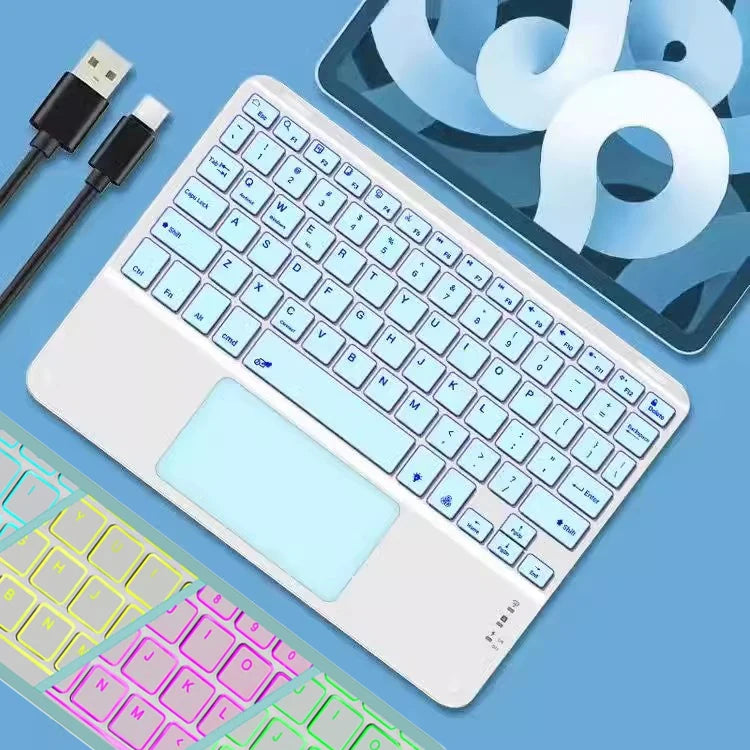 Backlit Keyboard for IPad 11th 2025 11 Inch A16 Air 13 Air11 M3 2025 Pro 11 Touch Keyboard for Galaxy Tab S10 Bluetooth Keyboard