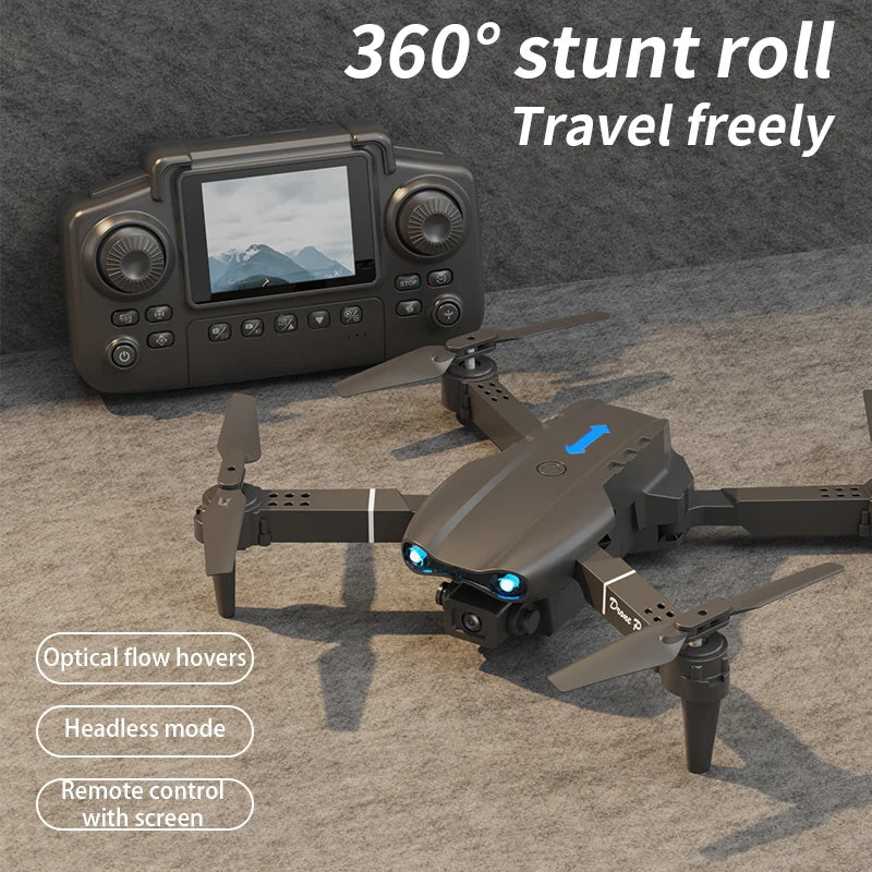 E99 Air Screen Control Drone Professional Wide RC Dron HD 4K Camera Foldable Helicopter Aircraft Quadcopter Drone Kid Gift Toys