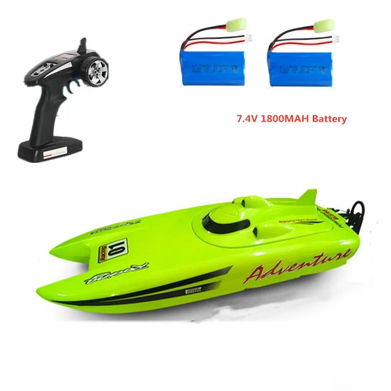 53CM Large 40KM/h High Speed Remote Control RC Racing Boat 150M 2 way Navigation Waterproof Dual Body Electric RC Speedboat Toy