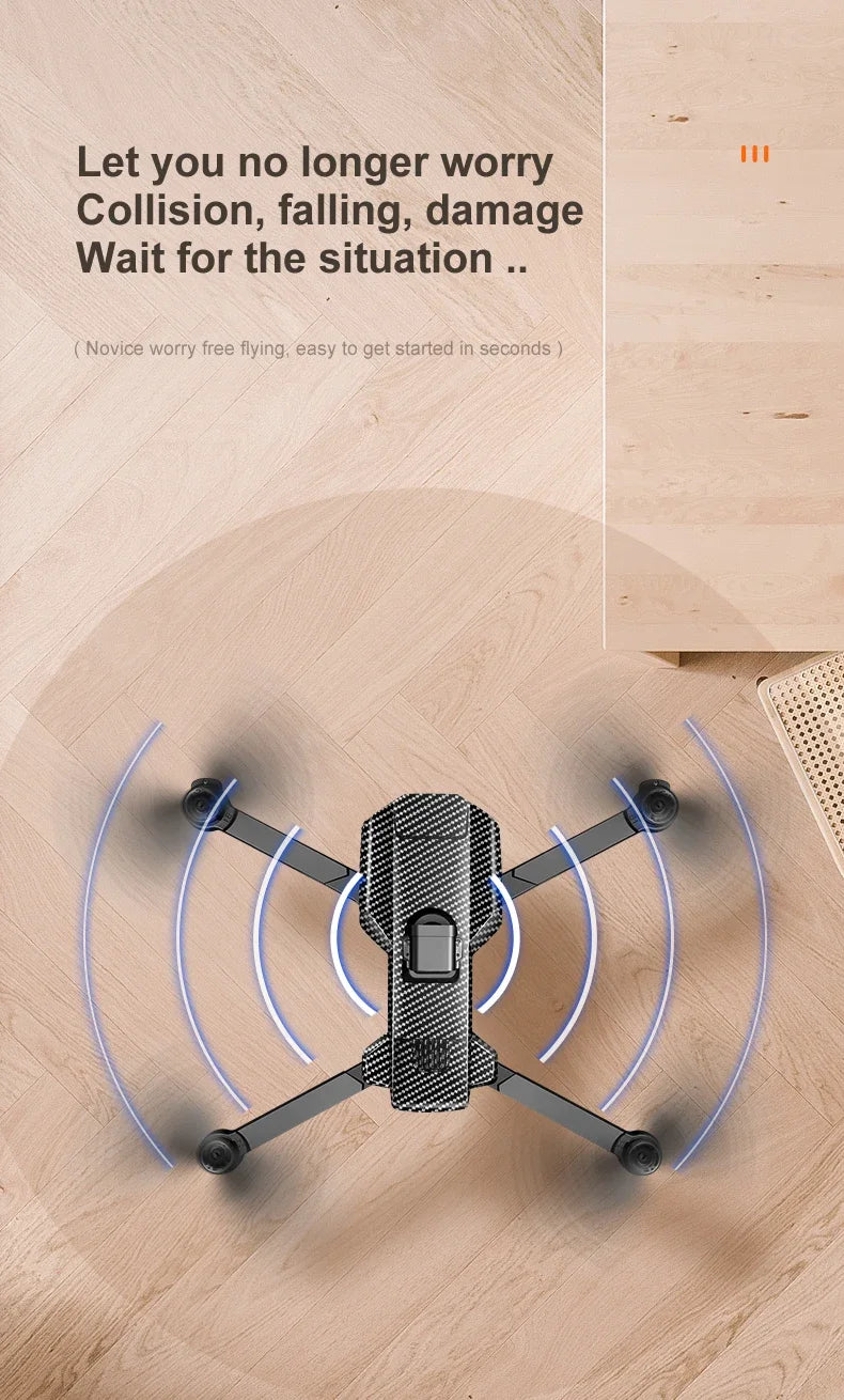 New K918 Drone GPS 8K Professional HD 360° Dual Cameras 5G WIFI Brushless Motors Obstacle Avoidance Foldable Quadcopter