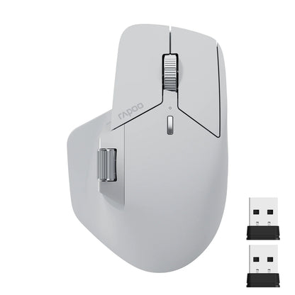 Rapoo MT760L/MT760M Multi-mode Rechargeable Wireless Mouse Ergonomic 4000 DPI Support Up to 4 Devices Bluetooth Mouse