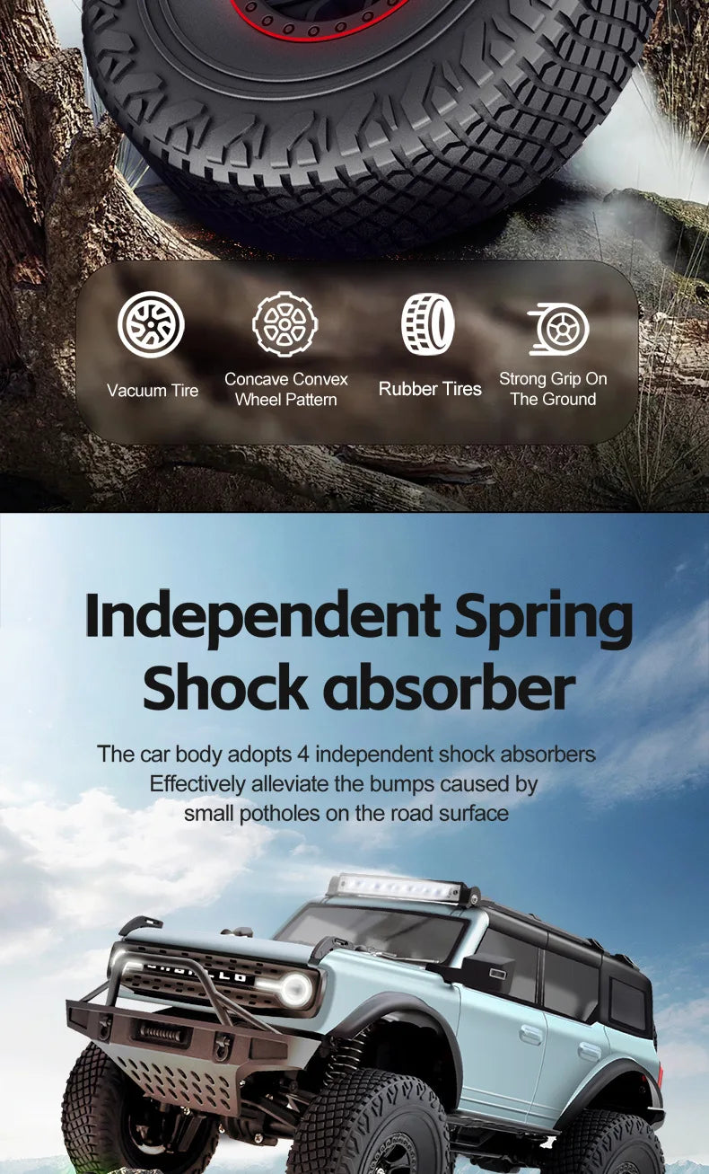 Wltoys New 1:18 Electric Four-Wheel Drive Climbing Car Remote Control Horse Model Toy For Children RC Car Toy