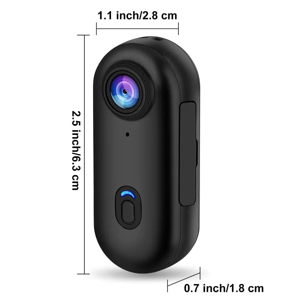 4K Thumb Action Camera, HD Sports Camera, Digital Image Stabilization, Automatic Exposure, 800mAh Battery, Rechargeable Lithium