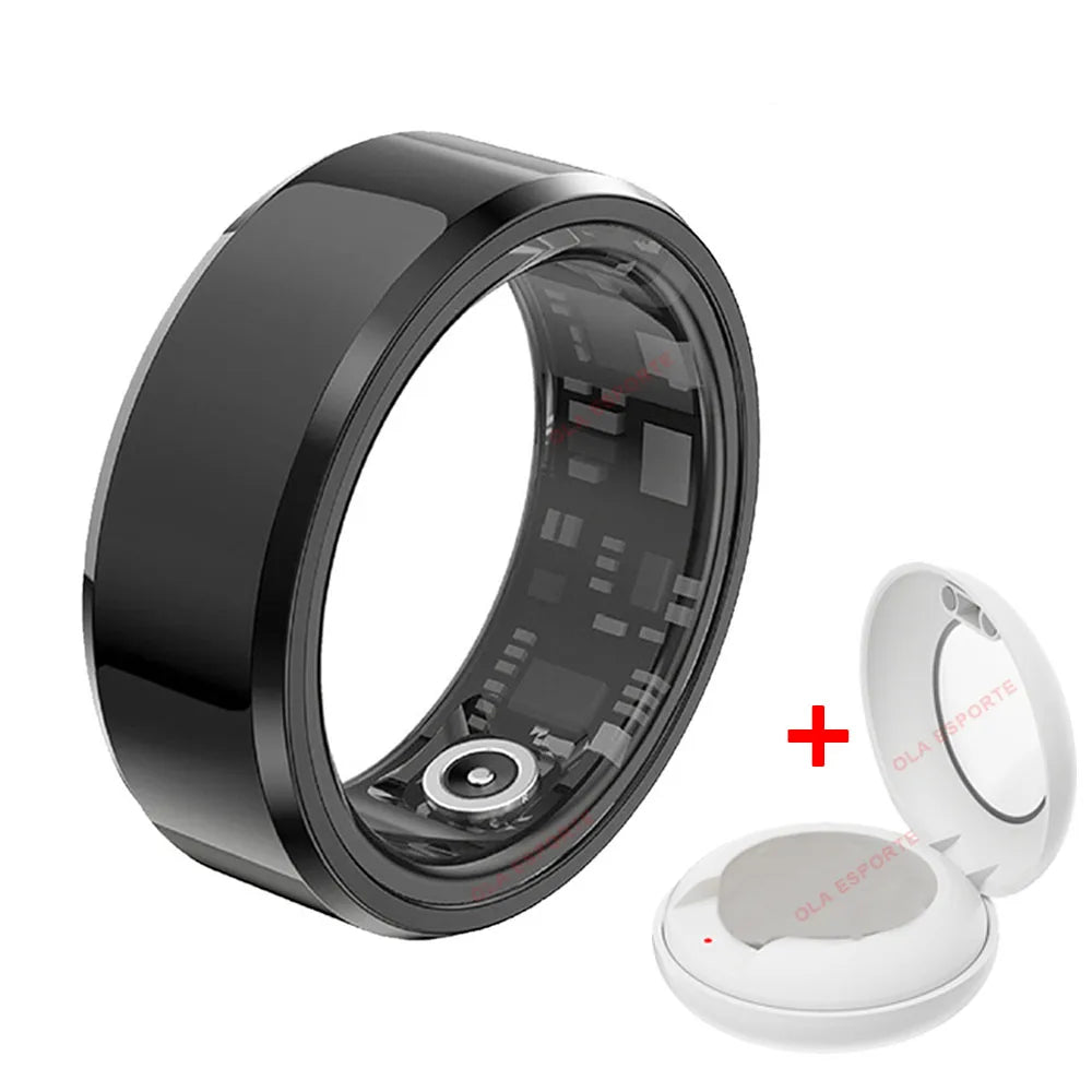 NEW Smart Ring Military Grade Titanium Steel Smart Rings for Women Men Health Monitoring IP68 & 5ATM Waterproof Multi-sport Mode