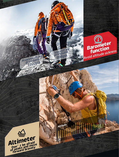 2.1 Inch AMOLED HD Screen Smartwatch Men Compass GPS Outdoor Sports Health Monitoring 1ATM Waterproof Bluetooth Call Smart watch