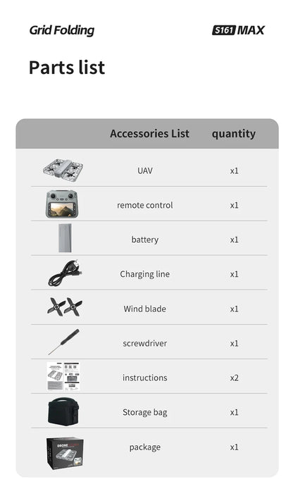 Original Mini Drone Flying Camera S161 RC Dron 8K HD Aerial Photography Pocket UAV with Screen Control Brushless Full Enclosure