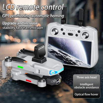 AE3 PRO Max NEW LCD SC GPS Drone 8K Dual Camera 5G Wifi FPV 3-Axis Gimbal Professional Obstacle Avoidance Quadcopter RC Dron Toy