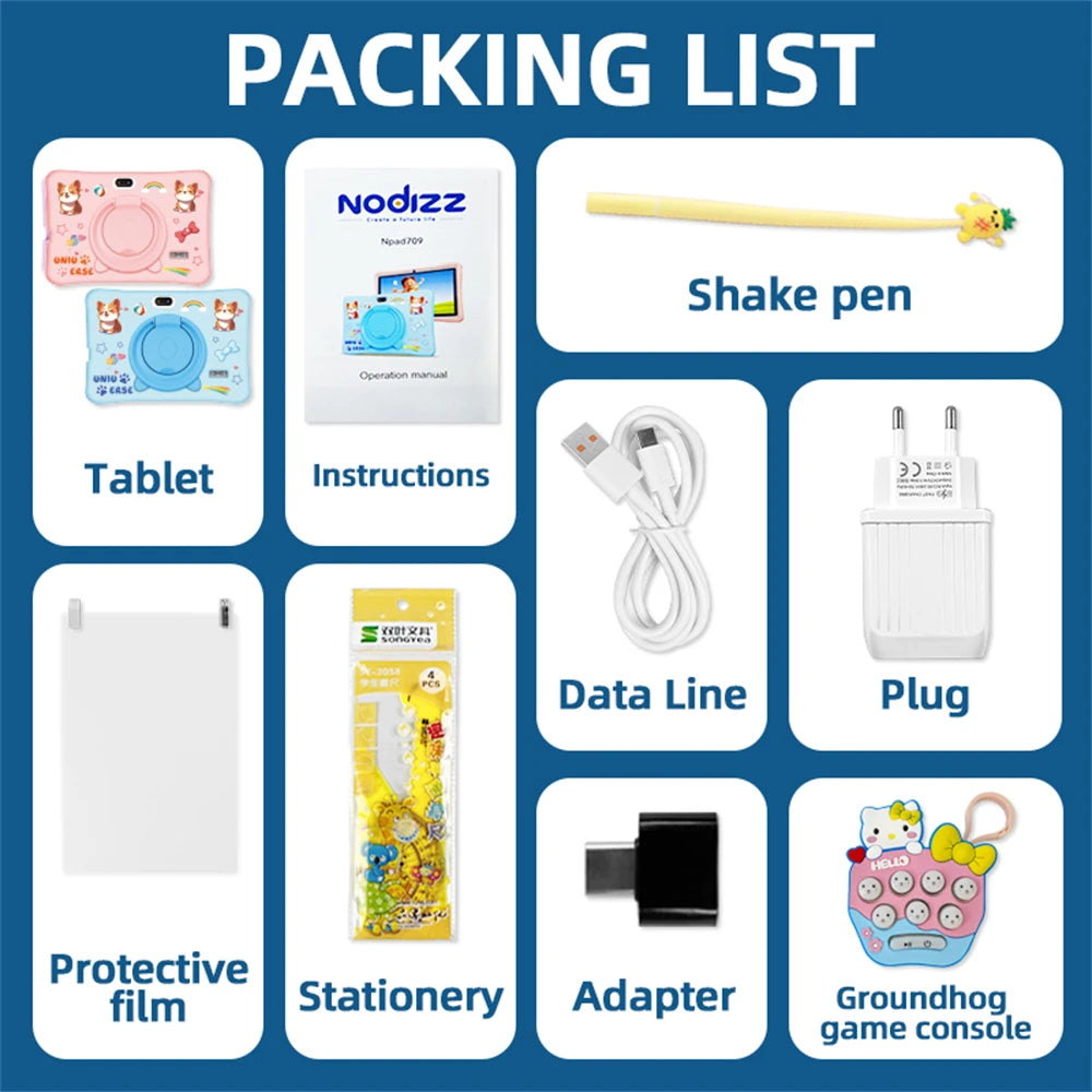 Popular Kids Tablet PC 2025 New 5G Global Version Tablet 16GB 128GB ROM 7 Inch tablet Android 14.0 Pad 4Core Tablet PC Dual Wifi