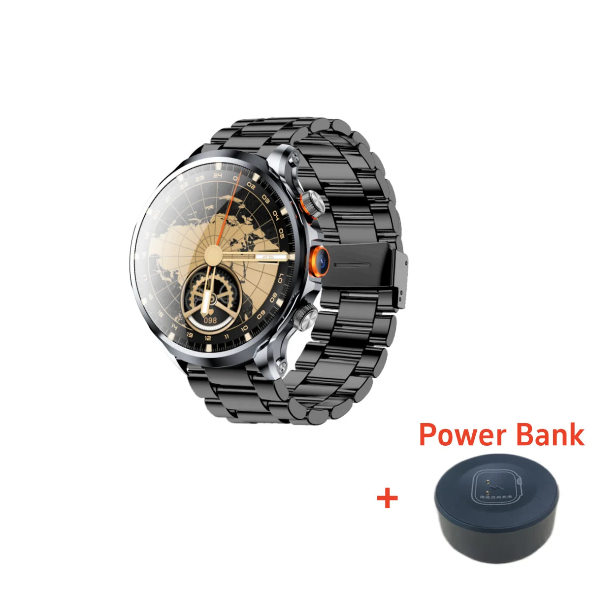 2024 H18 Smart Watch 1.85'' Large Screen HD Display 5G SIM Card WIFI Video Call Side Camera Fitness Tracker Pedometer for Men
