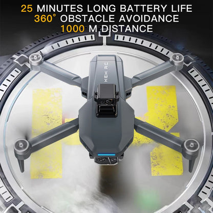 8K HD dual camera GPS drone gimbal 360 ° laser obstacle avoidance brushless quad-axis foldable aircraft