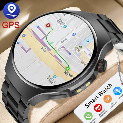 For Huawei New Smartwatch Men GPS Sports Fitness Waterproof Watch Flashlight 100 + Sports Mode Bluetooth Call Smart Watch
