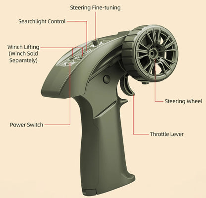 JJRC C8815 RC Car 1/10 WILLYS 1941 4WD RTR RC Crawler 2.4G Remote Control Car Off-road Climbing Military RC Truck Toys Gift