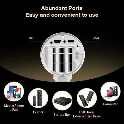 Touyinger X9 Pro Mini Portable Projector 4K Beamer full hd Android 13 Video Led projector  for Movies 3D Beam Home Theater