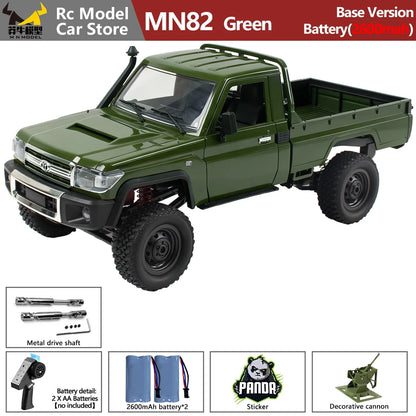 MN MODEL 1:12 4WD RC Panda Off-road Diving Car Adventure Terrain Vehicle Wading Rock Crawler Climbing Gun Truck Toy for Adult