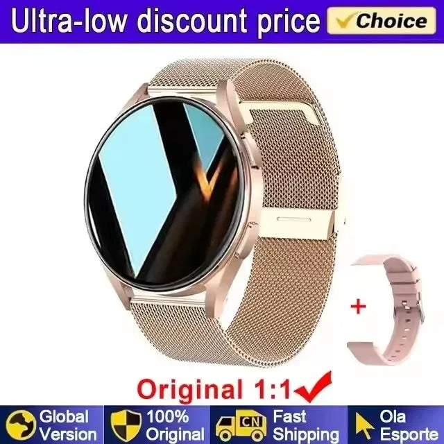 Smartwatch Women Watch 6 Health Monitoring Watch Waterproof Voice Assistant Bluetooth Call Smart Watch 2025 New