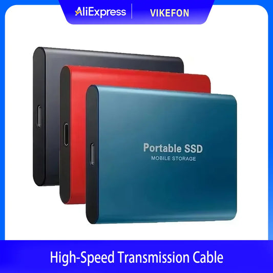 Portable External Hard Drive SSD 16TB External Solid State Drive USB 3.0 Type C Hard Disk High Speed Storage for PC Phone 16 15